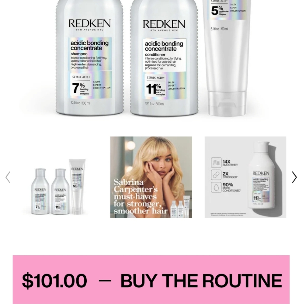NWT REDKEN ACIDIC BONDING TRIO - Picture 3 of 14